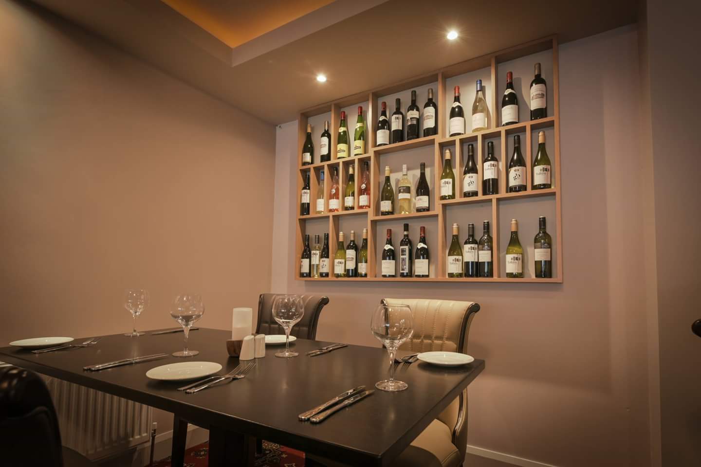 Elegant Wine Bar Atmosphere